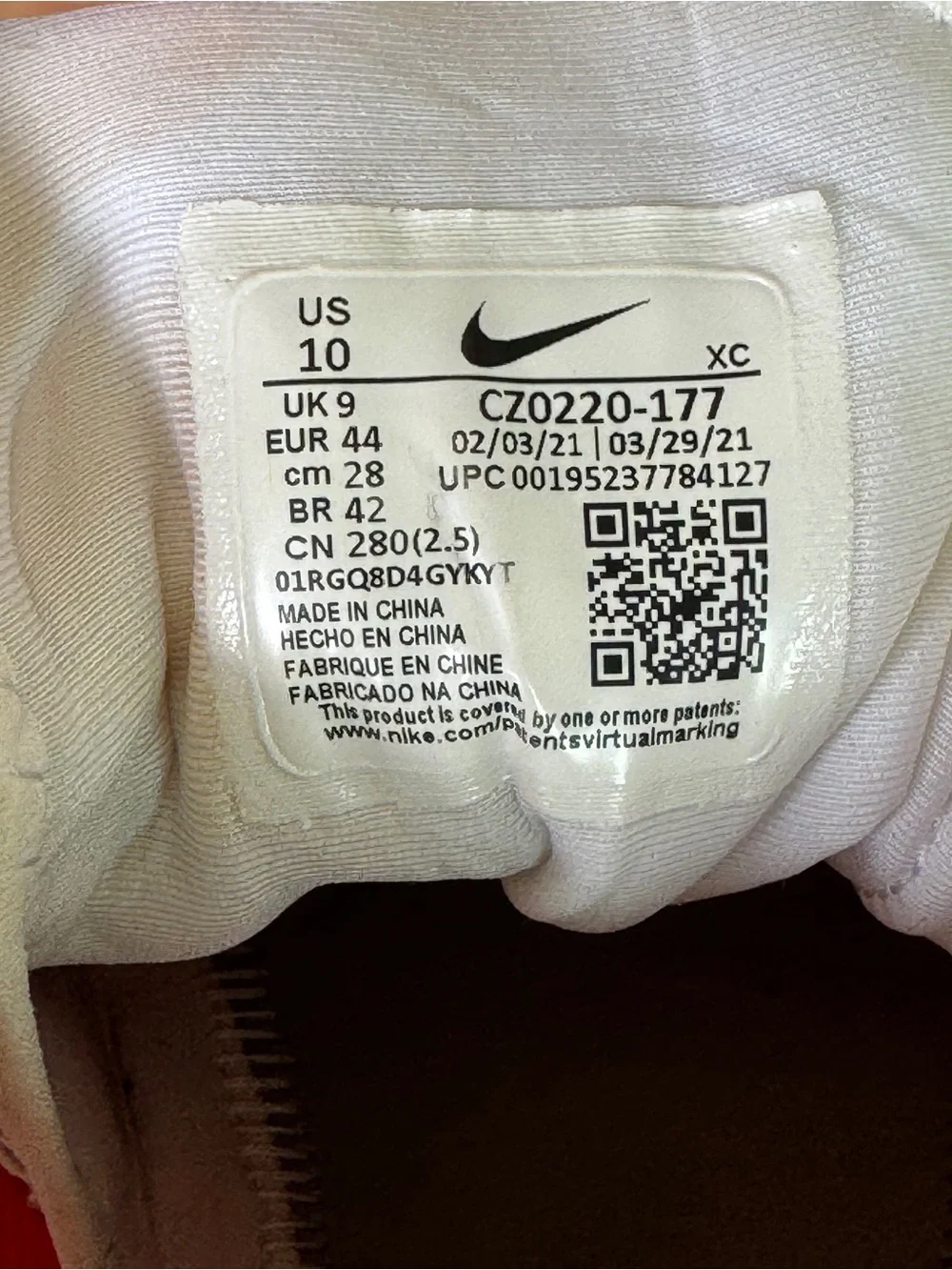 Nike Court Air Zoom Vapor Pro Tennis Shoes – Men’s Size 10 – White/Pink